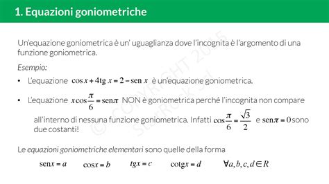 Equazioni Goniometriche Elementari Come Risolverle