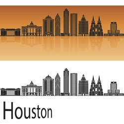 Houston Skyline Vector Images (over 300)