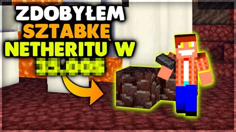 Speedrun W Zdobyciu Sztabki Netheritu Minecraft Youtube