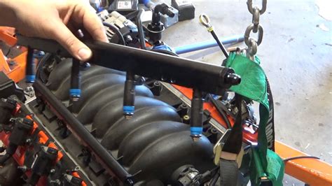 Jegs Ls1 Fuel Rails Install Lsx Oil Pre Luber Youtube