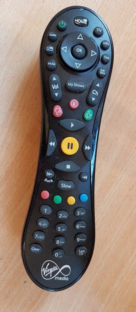 Actual TiVo HD Virgin Media V6 Remote Control New End User