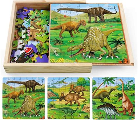 Rompecabezas de dinosaurio para niños de 3 a 6 años LENNYSTONE