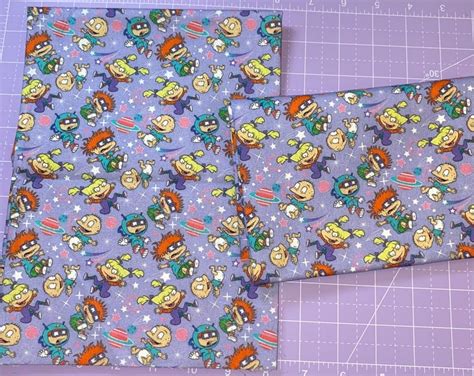 Pc Rugrats Color Fabric Remnants Cotton Woven Approx X Rugrats