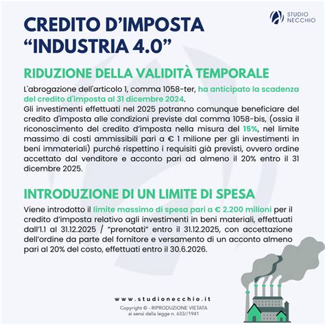 La Domenica Fiscale I Crediti D Imposta Industria E