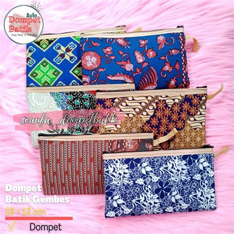 Jual Souvenir Dompet Batik Ukuran Cm Isi Pcs Shopee