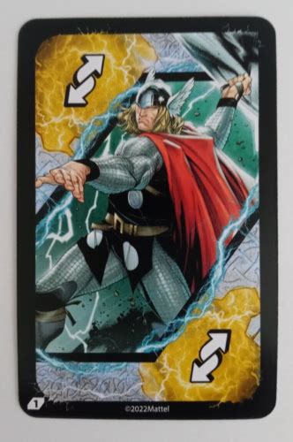 2022 UNO Ultimate Marvel Card Thor Yellow Reverse Card EBay