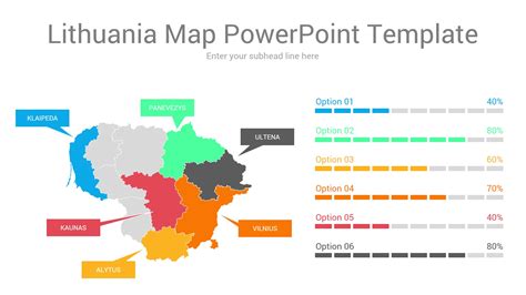 Lithuania Map Powerpoint Template Ciloart