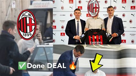 Done Deal Ac Milan Complete Deal For Midfielder3 Year Deal Signed As