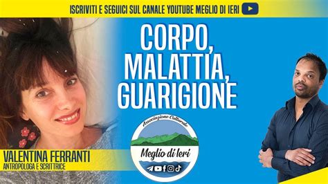 Corpo Malattia Guarigione Valentina Ferranti Antropologa E