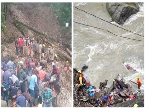 Himachal Pradesh Rain Live Shiv Temple Collapse In Cm Shimla Sukhvinder