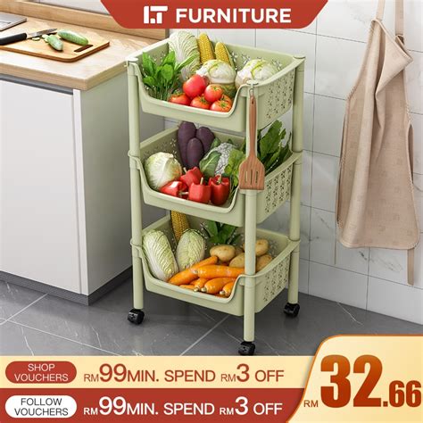 Rak Bawang Onion Rack Vegetables Basket Portable Kitchen Storage Fruits