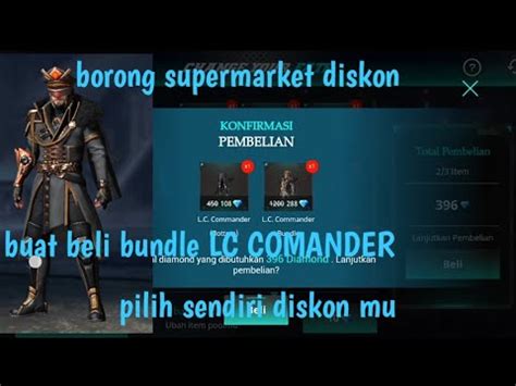 Borong Event Diskon Free Fire Bundle Lc Comander Youtube