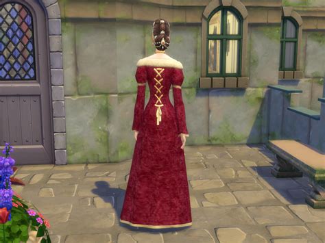 The Sims Resource Get Famous Queen Gown Recolor