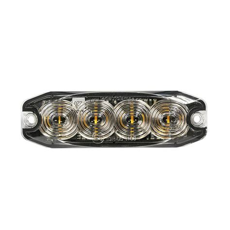 Low Profile Led White Warning Lamp R Daltec Vehicle Safety