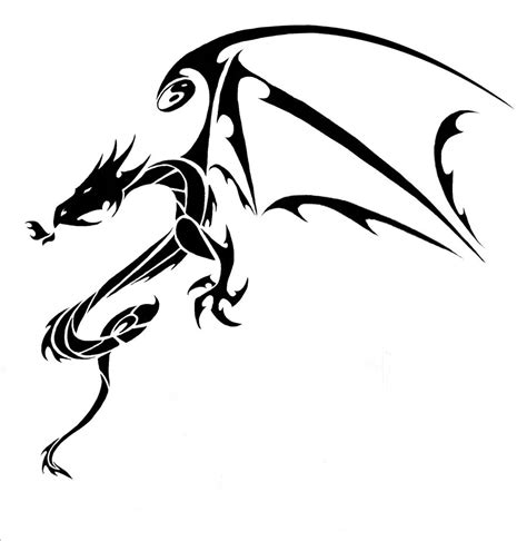 Dragon Tribal Tattoos Clipart Best