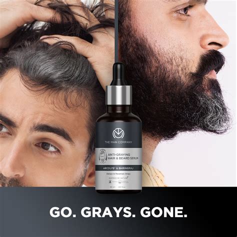 Buy The Man Company Anti Graying Hair And Beard Serum For Men Online