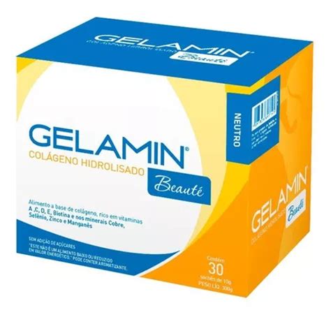 Gelamin Col Geno Hidrolisado Sach S Vitaminas Biotina Frete Gr Tis