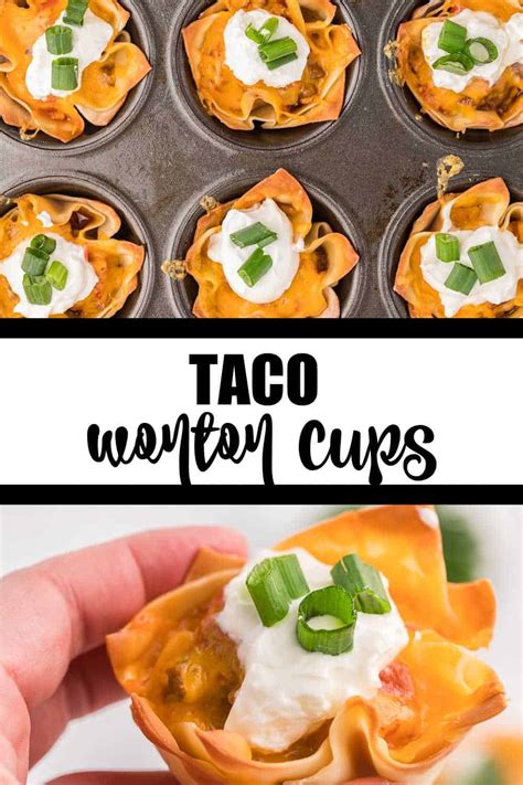 Taco Wonton Cups Simply Stacie