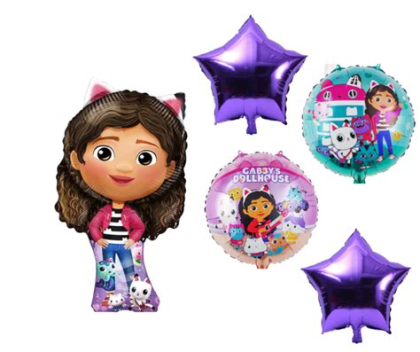 Gabby Dollhouse Balloon Marias Party Balloon Decoration