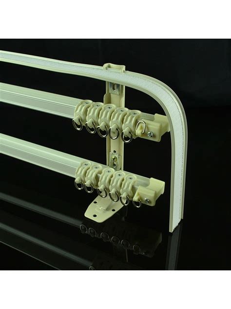 Chr Ivory Bendable Triple Curtain Tracks Rails With Valance Track