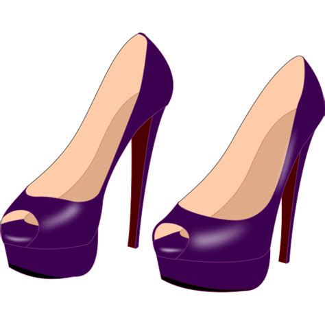 Purple High Heels Free Svg