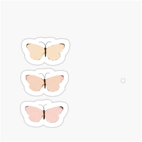 Pastel Butterflies Sticker For Sale By Nikkibubbletea Redbubble