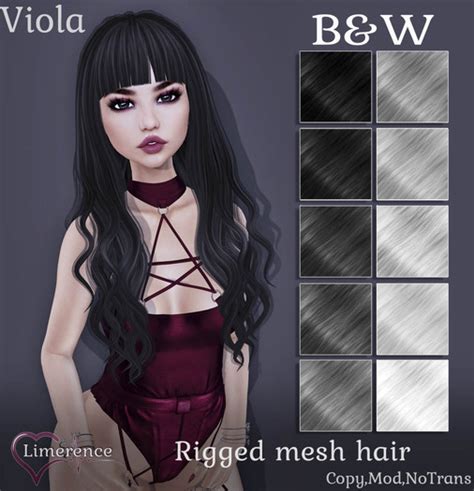 Second Life Marketplace {limerence} Viola Hair Bandw