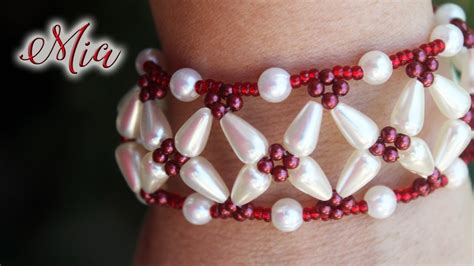 Aula De Bijuterias Pulseira De Pérolas Diy Bracelet Youtube