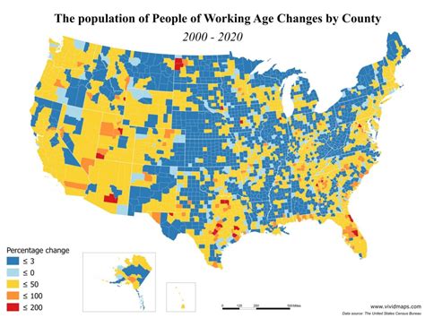 Working Age Population In The U S Vivid Maps