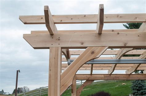 Wood Pergola Kits 10x12 Amish Cedar Yardcraft Lancaster County Pa