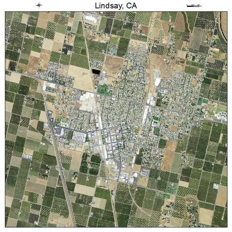 Aerial Photography Map of Lindsay, CA California