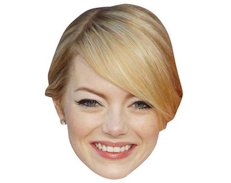 Cardboard Celebrity Masks Of Emma Stone Lifesize Celebrity Cutouts