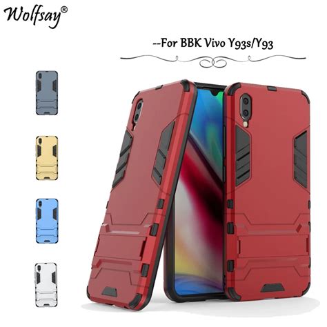 Wolfsay Cover For Vivo Y Case Luxury Slim Robot Armor Rubber Hard