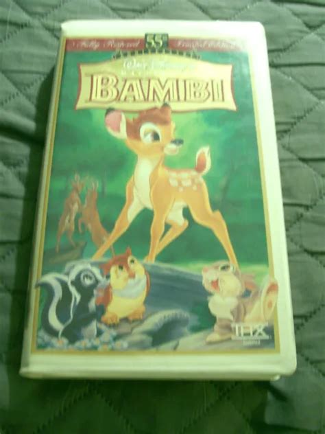 Walt Disney Masterpiece Bambi Clamshell Th Anniversary Vhs Limited