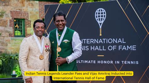 Indian Tennis Legends Make History Leander Paes And Vijay Amritraj