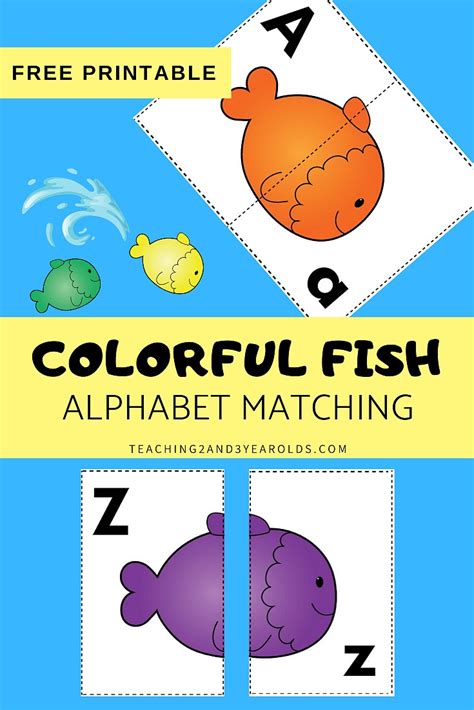 Free Fish Alphabet Printable Activity