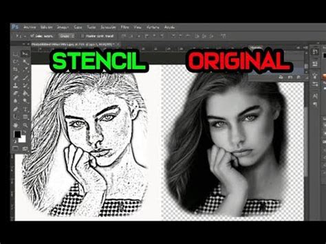 Como Hacer Stencil De Tatuaje En Photoshop MAKING A TATTOO STENCIL