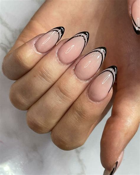 Elegant Black French Tip Nails Fit For Any Occasion Nail Designs