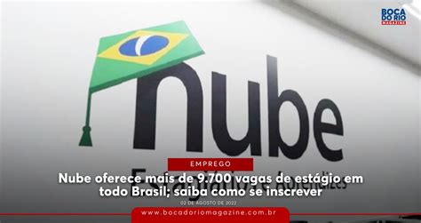 Nube oferece mais de 9 700 vagas de estágio em todo Brasil saiba como