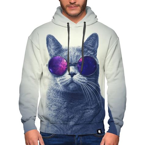 Cool Cat Galaxy Hoodie Hoodie Lab