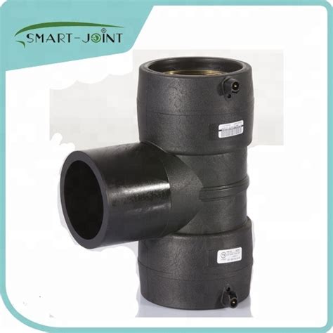 PE HDPE Piping Fittings Electro Fusion Equal Tee 110 110 110 SDR11 PE