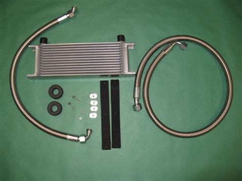 New Mga Mgb Oil Cooler Kit Stainless Lines Hardware Row