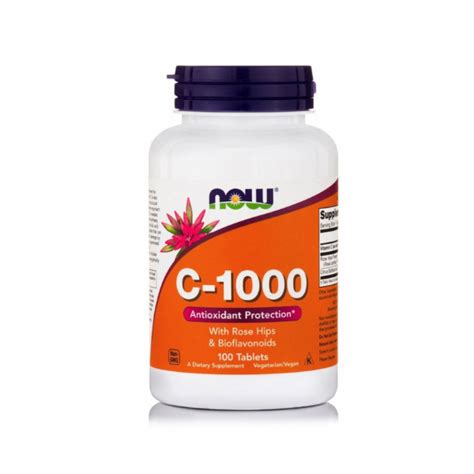 Now Foods C 1000 With Rose Hips Bioflavonoids 100tabs