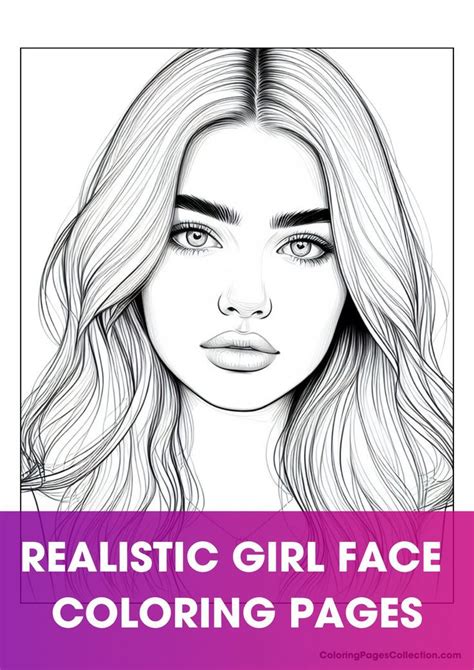 Gorgeous Girl Face Coloring Pages In 2024 Coloring Pages For Girls Coloring Pages Girl Face