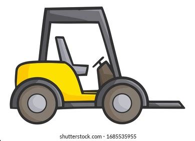 Forklift Cartoon Photos, Images & Pictures | Shutterstock