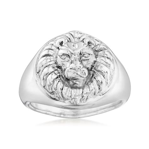 Italian Sterling Silver Lion Ring Ross Simons