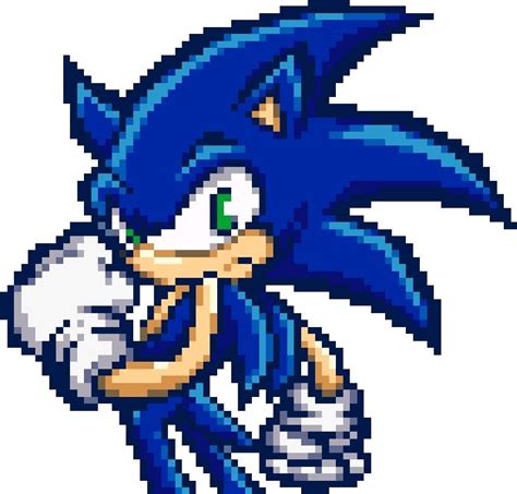 Sonic Battle Pixel Art By Andreirei Pixel Art Sonic Pixel Hot Sex Picture