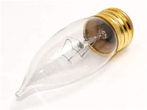 Bulbrite 60 Watt 130 Volt Clear Bent Tip Decorative Bulb 60efc 130v