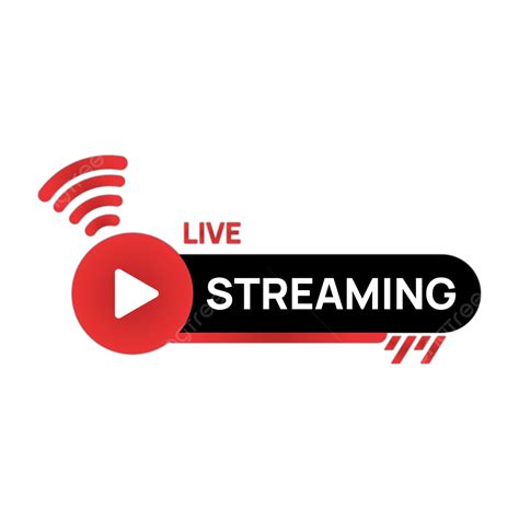 Red Live Streaming Hd Youtube Vector Live Streaming Live Youtube Png