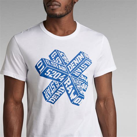 Graphic Stm T Shirt White G Star Raw Us